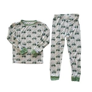 Sweet Bamboo Tractor Print Pajama Set size 5